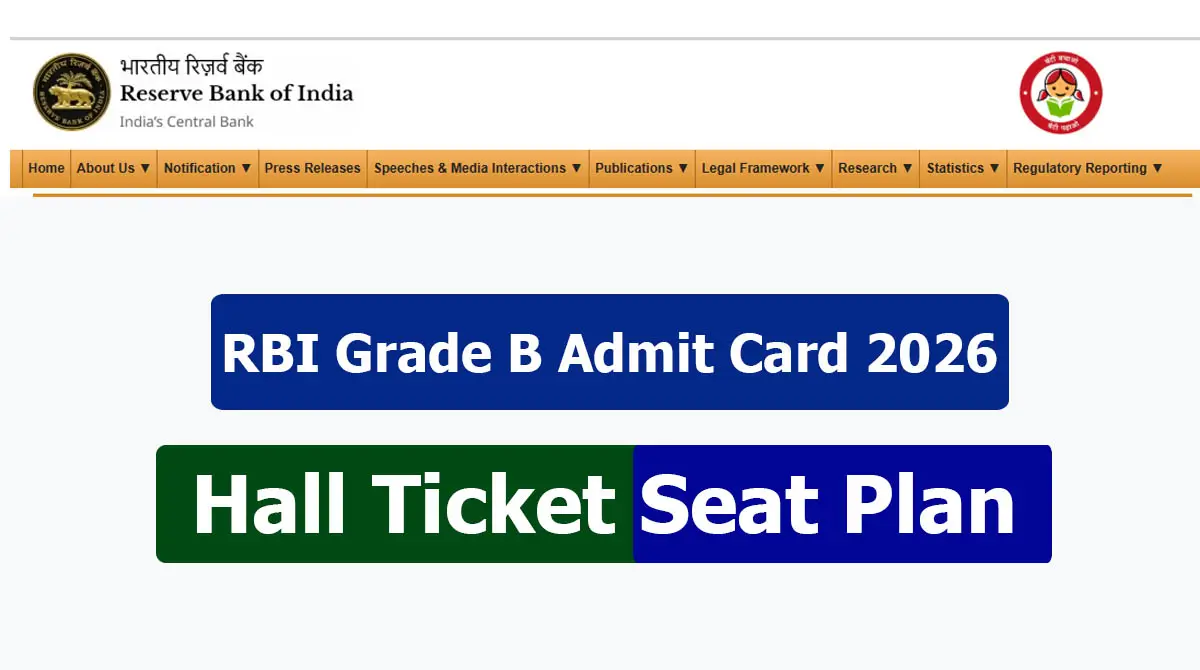 RBI Grade B Admit Card 2026